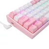 Klawiatura mechaniczna REDRAGON K617-Fizz RGB — przewodowa USB, różowo-biała, kabel 1,5 m
