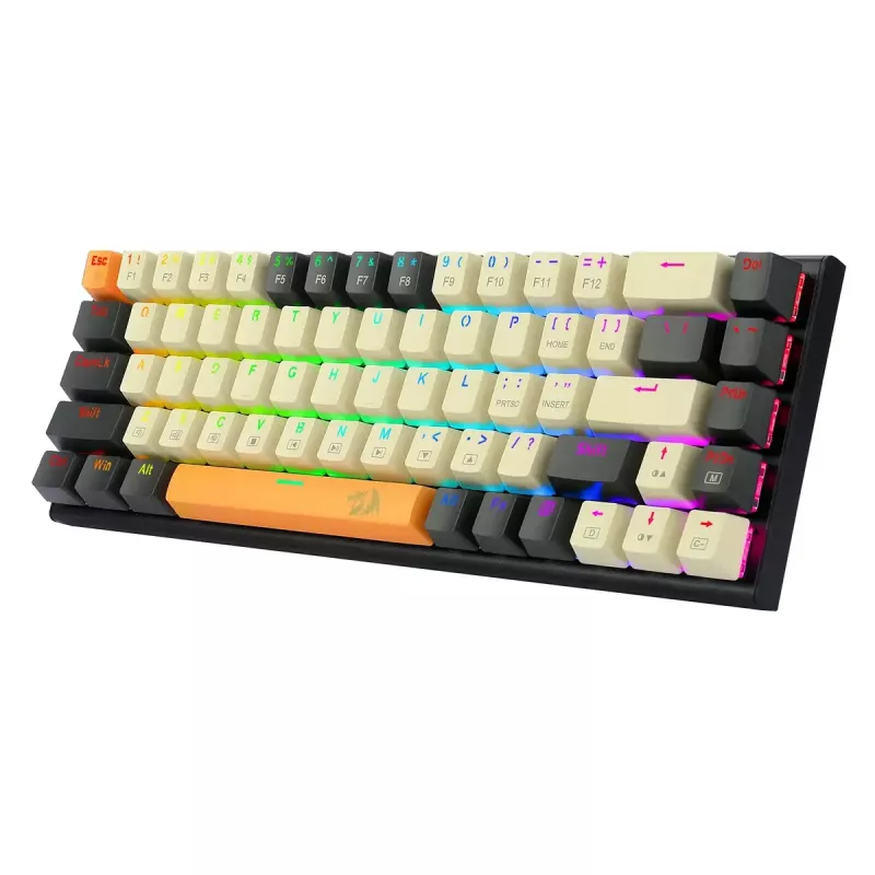 Klawiatura REDRAGON K633CGO-RGB Ryze mechaniczna przewodowa USB czarno-biała