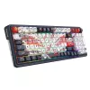 Klawiatura mechaniczna REDRAGON K686AK-RGB-PRO — RF Wireless + USB, Navy biały, kabel 1,5 m