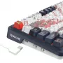 Klawiatura mechaniczna REDRAGON K686AK-RGB-PRO — RF Wireless + USB, Navy biały, kabel 1,5 m