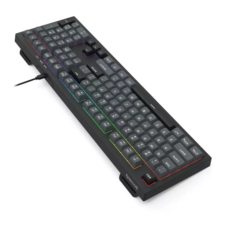 Klawiatura REDRAGON K518-RGB-GB Crux przewodowa USB czarna membranowa
