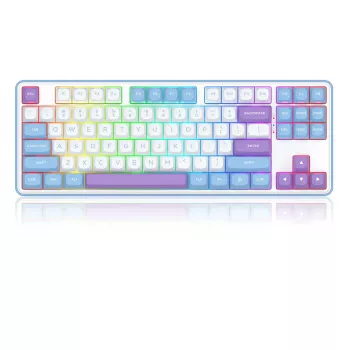 Klawiatura mechaniczna REDRAGON K707WBP-RGB-PRO przewodowa USB niebiesko-biała