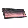 Klawiatura mechaniczna REDRAGON Antonium Pro K728SP-RGB-PRO — USB, bezprzewodowa RF, Bluetooth, czarno-różowa