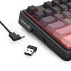 Klawiatura mechaniczna REDRAGON Antonium Pro K728SP-RGB-PRO — USB, bezprzewodowa RF, Bluetooth, czarno-różowa