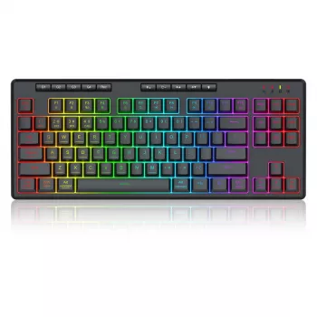 REDRAGON K516RGB-PRO SHIVA PRO 87 klawiatura USB RF bezprzewodowa Bluetooth czarna