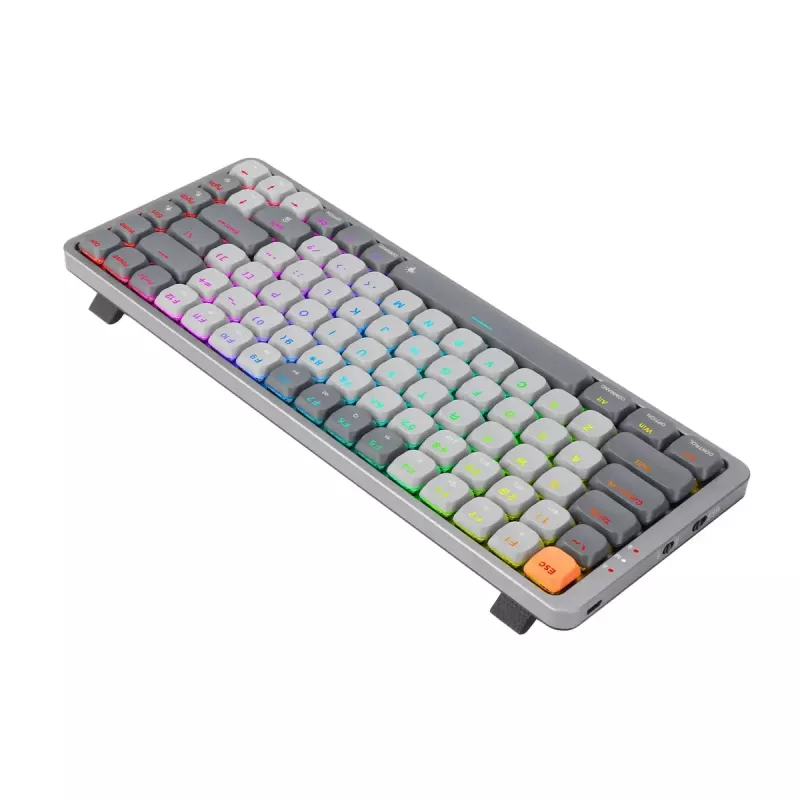 Klawiatura mechaniczna REDRAGON K652GG-RGB-PRO przewodowa bezprzewodowa Bluetooth szara