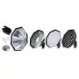Zestaw akcesoriów Godox AD-S7 do lampy błyskowej w studio fotograficznym 48 cm Czarny, Srebrny, Biały