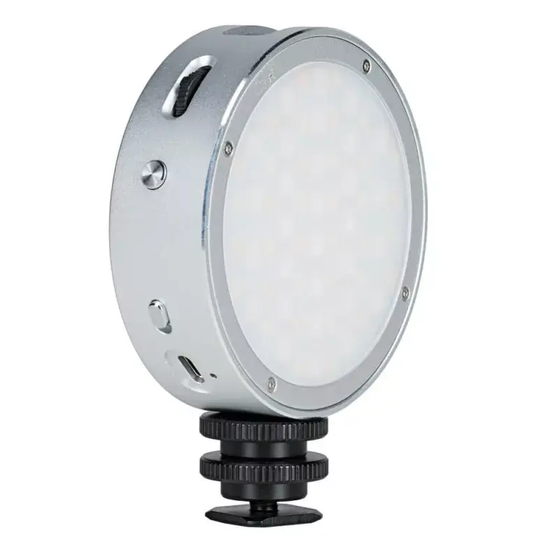 Godox R1 Okrągła lampa RGB 5 W czarno-srebrna zasilana bateriami