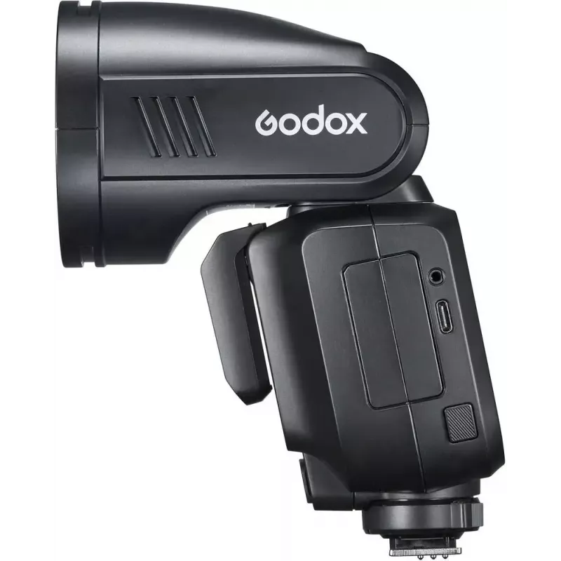 Lampa błyskowa Godox V100-F do Fujifilm — przenośna lampa reporterska z akumulatorem litowo-jonowym