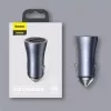 Ładowarka samochodowa Baseus TZCCJD-0G 40W ciemnoszary — adapter USB do gniazda zapalniczki, moc 40W