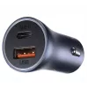 Ładowarka samochodowa Baseus TZCCJD-0G 40W ciemnoszary — adapter USB do gniazda zapalniczki, moc 40W