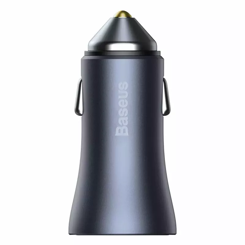 Ładowarka samochodowa Baseus TZCCJD-0G 40W ciemnoszary — adapter USB do gniazda zapalniczki, moc 40W