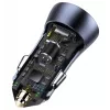 Ładowarka samochodowa Baseus TZCCJD-0G 40W ciemnoszary — adapter USB do gniazda zapalniczki, moc 40W