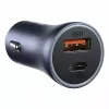 Ładowarka samochodowa Baseus TZCCJD-0G 40W ciemnoszary — adapter USB do gniazda zapalniczki, moc 40W