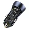 Ładowarka samochodowa Baseus TZCCJD-0G 40W ciemnoszary — adapter USB do gniazda zapalniczki, moc 40W
