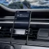 Active holder Baseus Steel Cannon Mobile phone Czarny srebrny