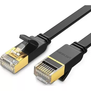 Kabel Ethernet UGREEN NW106 Kat.7 STP RJ45 płaski 3 m (czarny)