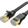 Kabel Ethernet UGREEN NW106 Kat.7 STP RJ45 płaski 3 m (czarny)
