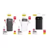 Powerbank Dudao K1Pro 20000mAh 15W z 4 zintegrowanymi kablami, czarny