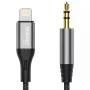DUDAO kabel audio Lightning - mini jack 3,5 mm 1 m szary L11PRO