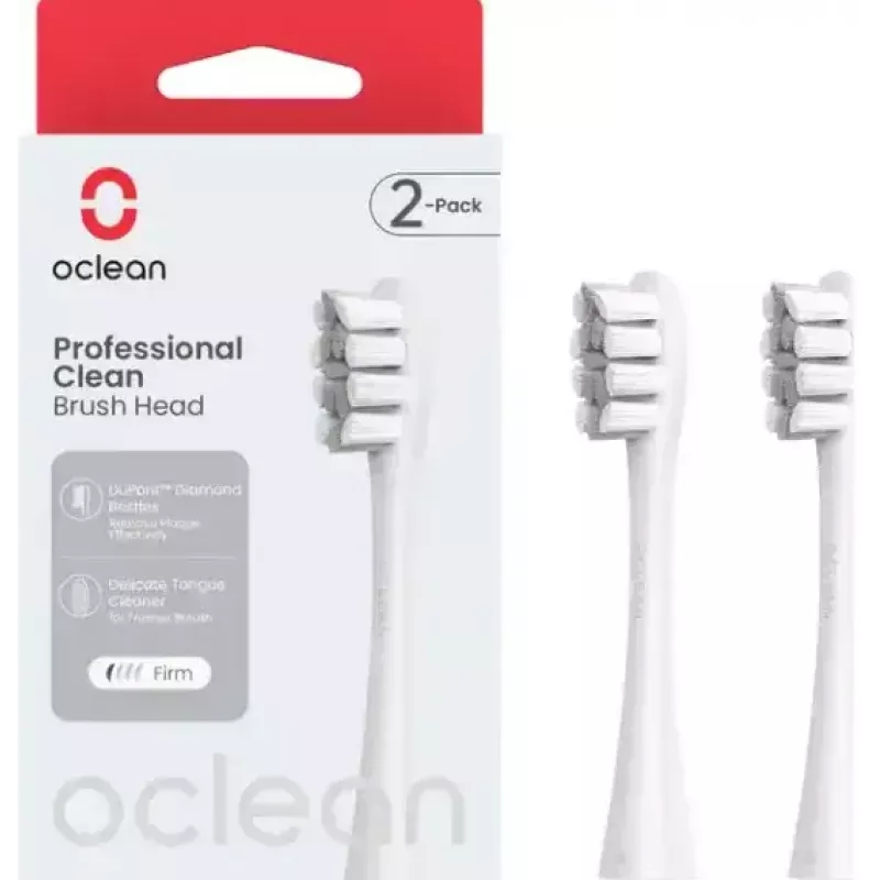 Zapasowe końcówki do szczoteczki do zębów OCLEAN P1C10 szare, 2 sztuki