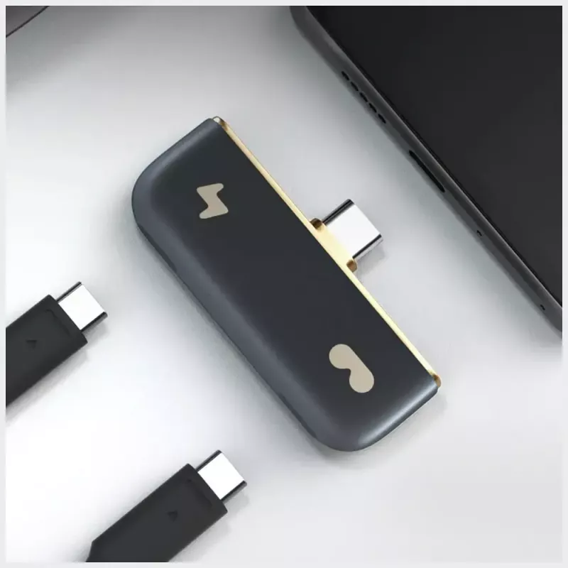 Adapter USB-C Rokid UNB23010 — 2 porty USB-C, czarny