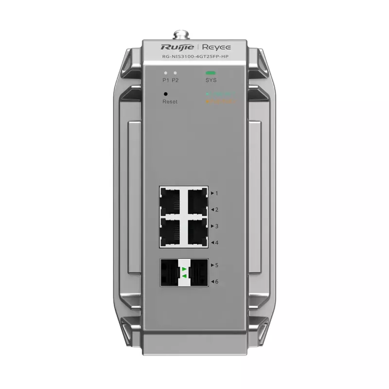 Przełącznik zarządzalny Ruijie Networks RG-NIS3100-4GT2SFP-HP L2 Gigabit Ethernet PoE