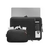 Zestaw sleeve tomtoc do MacBooka Pro 16 cali i MacBooka Air 15,3 cala, czarny