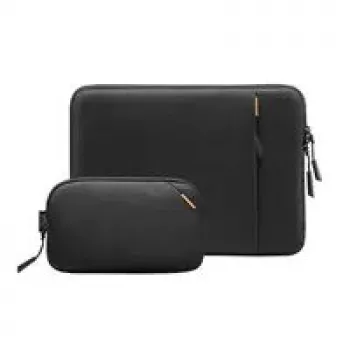 Zestaw sleeve tomtoc do MacBooka Pro 16 cali i MacBooka Air 15,3 cala, czarny