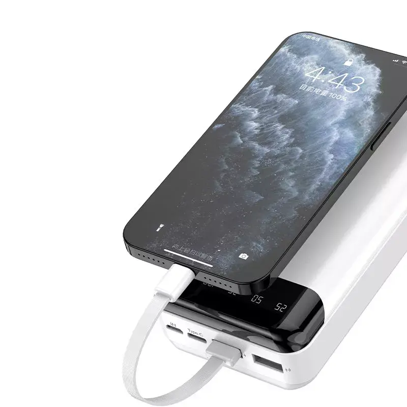 Powerbank przenośny Dudao K6Pro+ 20000mAh USB Type C + micro USB + Lightning