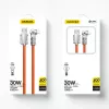 Kabel USB na Lightning Dudao L24AL — 1 m, USB-A na Lightning, pomarańczowy