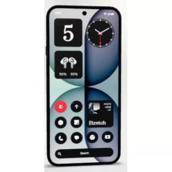 Smartfon Nothing 4a — 6,78 cala (17,2 cm), Snapdragon 7s Gen 4, 8 GB RAM, 128 GB, potrójny aparat 50 MP, 5080 mAh, Dual SIM, Android 16.0, czarny