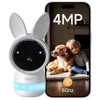Baby monitor Arenti Ainanny 4MP WiFi — kamera wewnętrzna Wi‑Fi 4MP do monitorowania pokoju dziecięcego