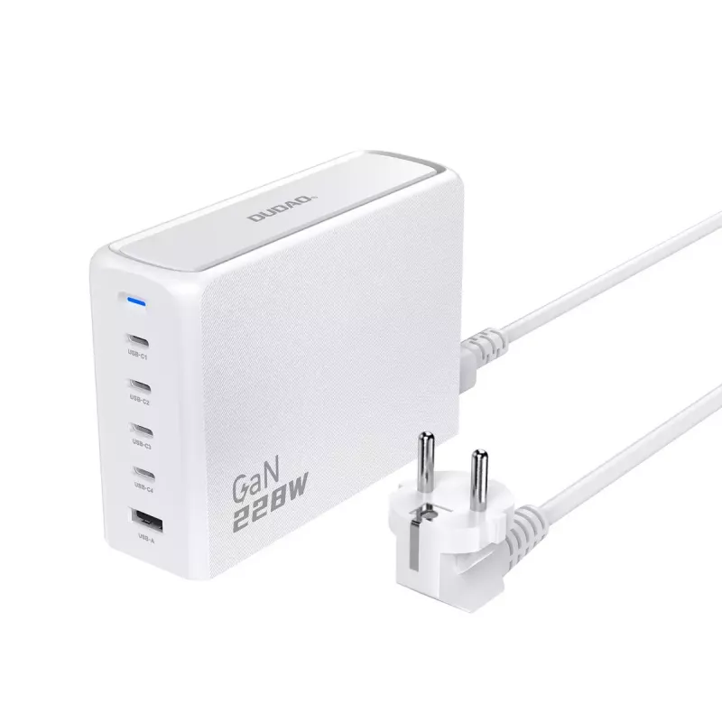Ładowarka DUDAO A228EU 228W GaN 4xUSB-C 1xUSB-A