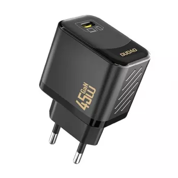 Ładowarka sieciowa Dudao A28 45W GaN USB-C, czarna — szybka ładowarka jednoportowa