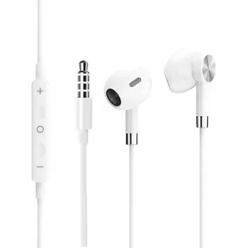 Przewodowe słuchawki douszne Samsung Dawnkey Magnetic Earphone z wtykiem 3,5 mm, białe