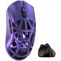 Mysz gamingowa WLmysz Beast X Pro Solid Sides z przełącznikami optycznymi Omron — fioletowa