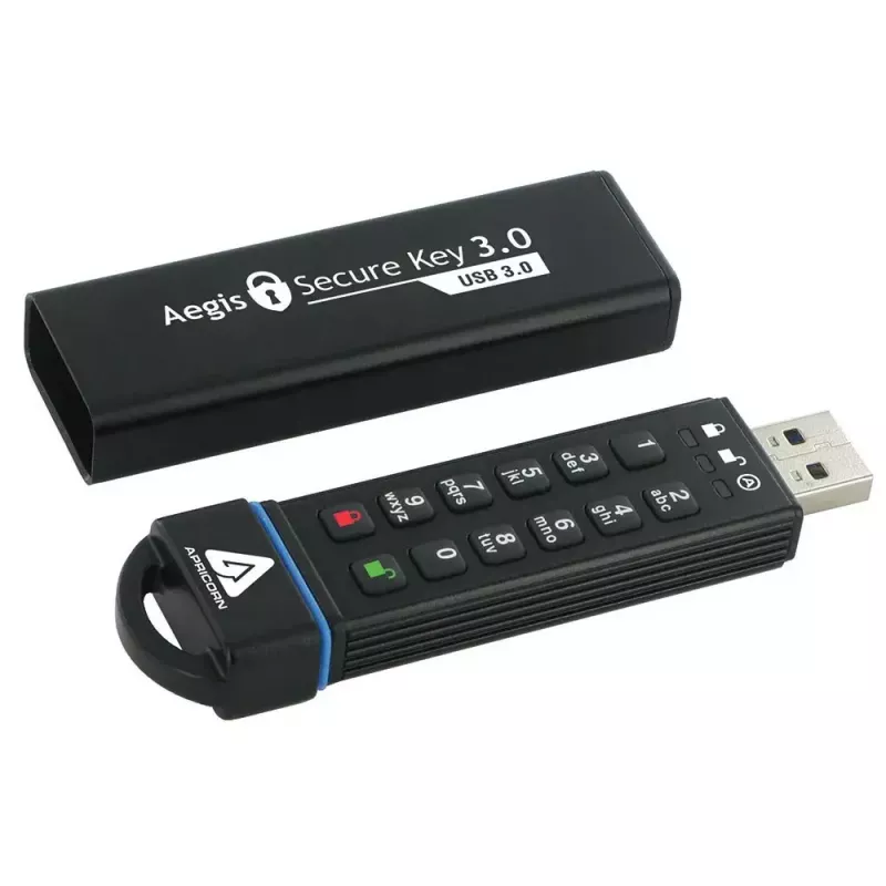 Pamięć USB Apricorn 240 GB USB Typ-A Aegis Secure Key 3.0
