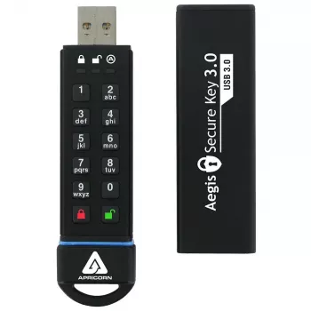Pamięć USB Apricorn 240 GB USB Typ-A Aegis Secure Key 3.0