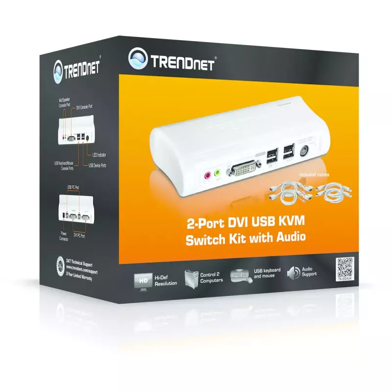 Przełącznik KVM Trendnet TK-204UK