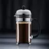 Ekspres French Press BODUM Chambord 8 filiżanek, czarna rama z chromowanym i szklanym dzbankiem