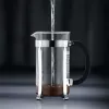 Ekspres French Press BODUM Chambord 8 filiżanek, czarna rama z chromowanym i szklanym dzbankiem