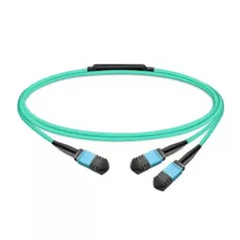 Kabel InfiniBand/światłowodowy NVIDIA MFP7E20-N003, MPO na 2×MPO, wielomodowy, 3 m, niebieski