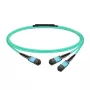 Kabel InfiniBand/światłowodowy NVIDIA MFP7E20-N003, MPO na 2×MPO, wielomodowy, 3 m, niebieski