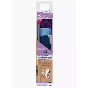 Mop Bona CA102085 Dry&wet z mikrofibry, niebieski, do laminatu, płytek, drewna