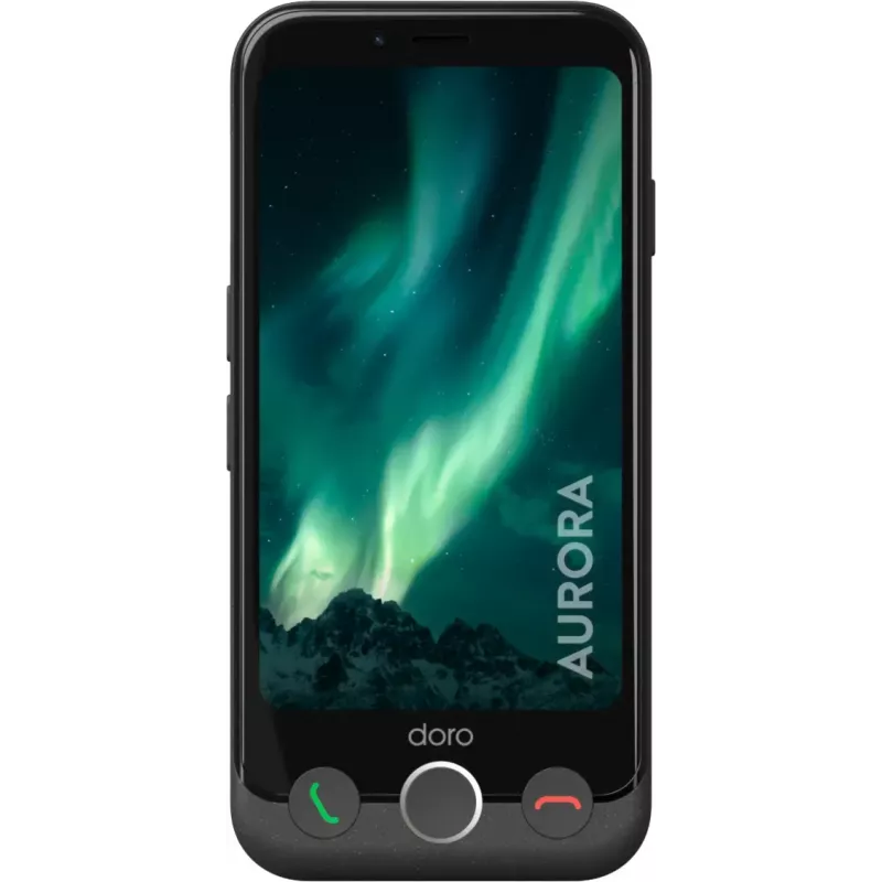 Smartphone Doro Aurora 11 4.5 cala Dual SIM Android 14 4GB 64GB 3000mAh Grafitowy