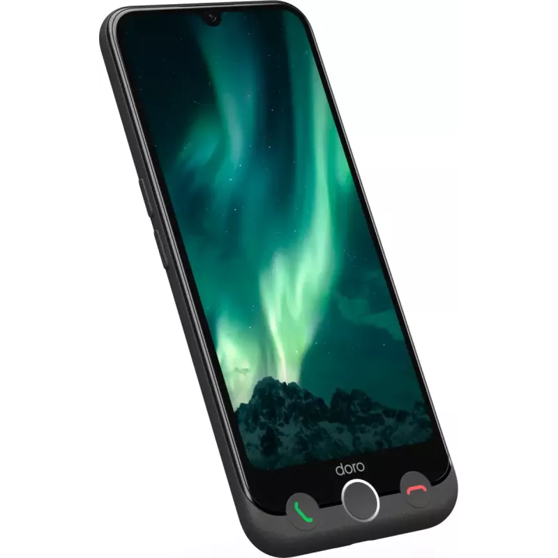 Smartfon Doro Aurora A31 6,1 cala Dual SIM Android 14 6 GB RAM 128 GB Grafitowy szary