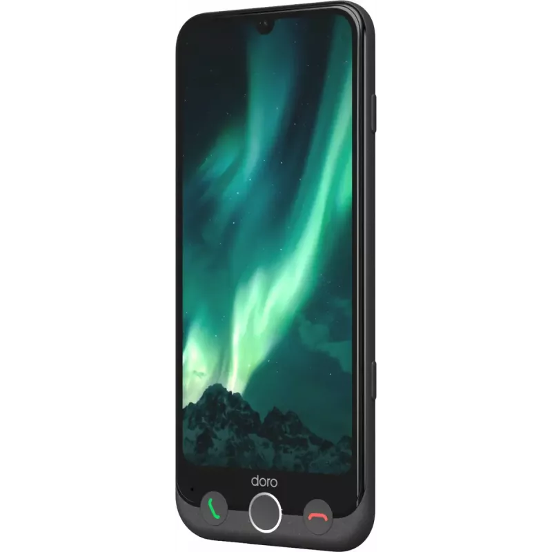 Smartfon Doro Aurora A31 6,1 cala Dual SIM Android 14 6 GB RAM 128 GB Grafitowy szary