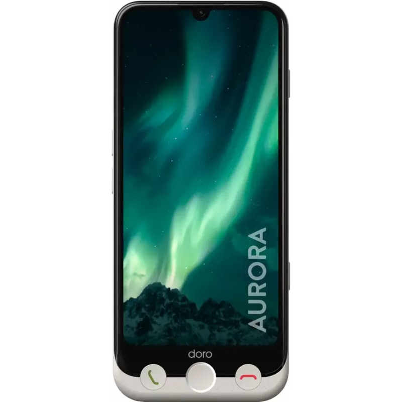 Smartfon Doro Aurora A31 6,1 cala Dual SIM Android 14 6 GB RAM 128 GB Grafitowy szary