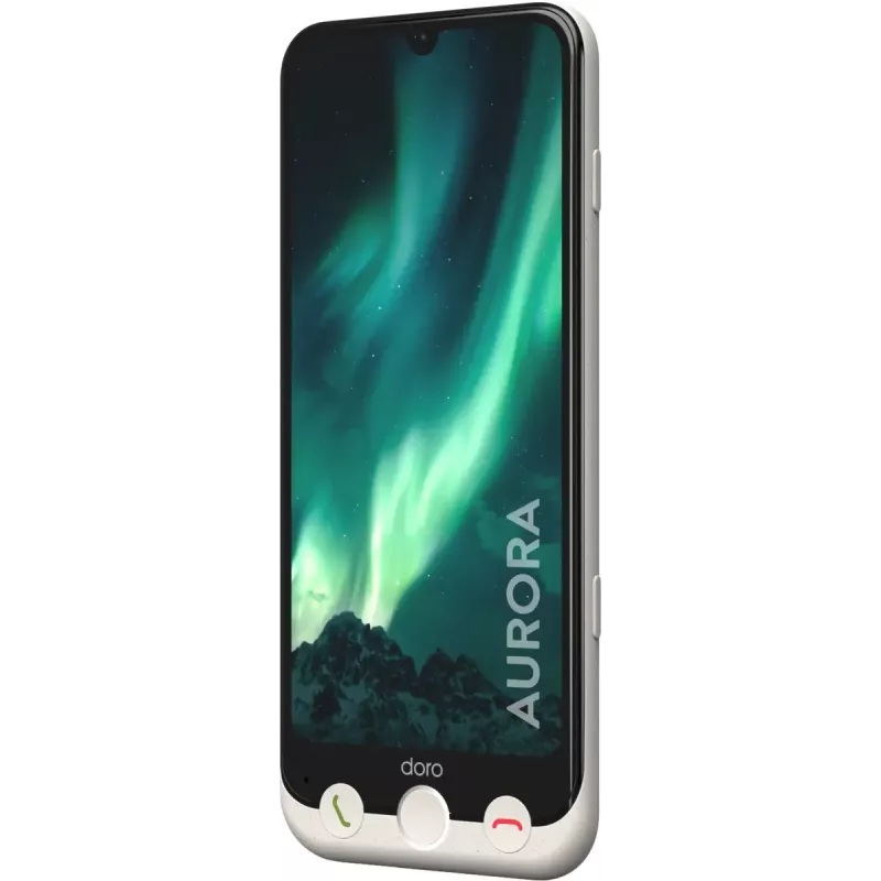 Smartfon Doro Aurora A31 6,1 cala Dual SIM Android 14 6 GB RAM 128 GB Grafitowy szary